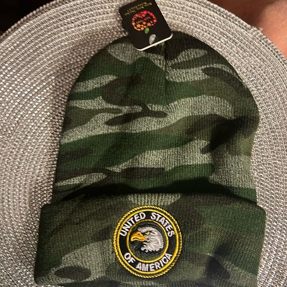2 stocking  caps, new, USA seal - Picture 1 of 4